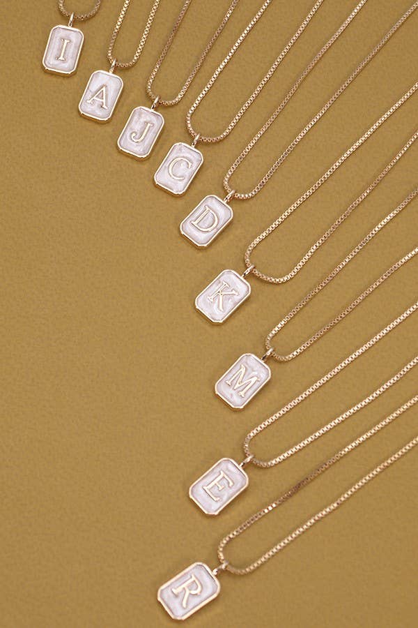 MONOGRAM NECKLACE: P