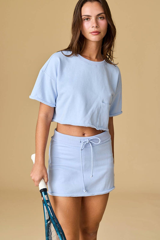 Nora Crop T-Shirt and Skort Set