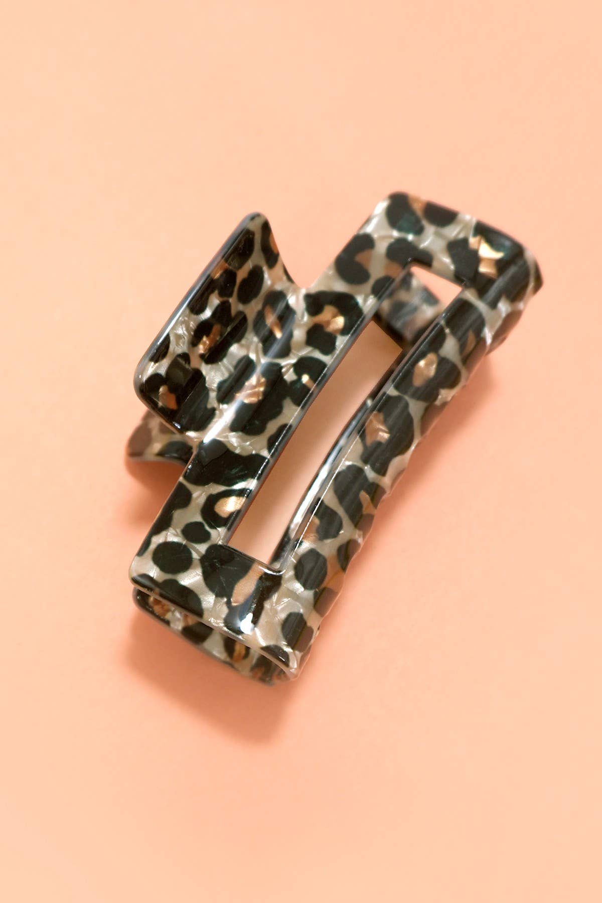Leopard Claw Clip: Brown