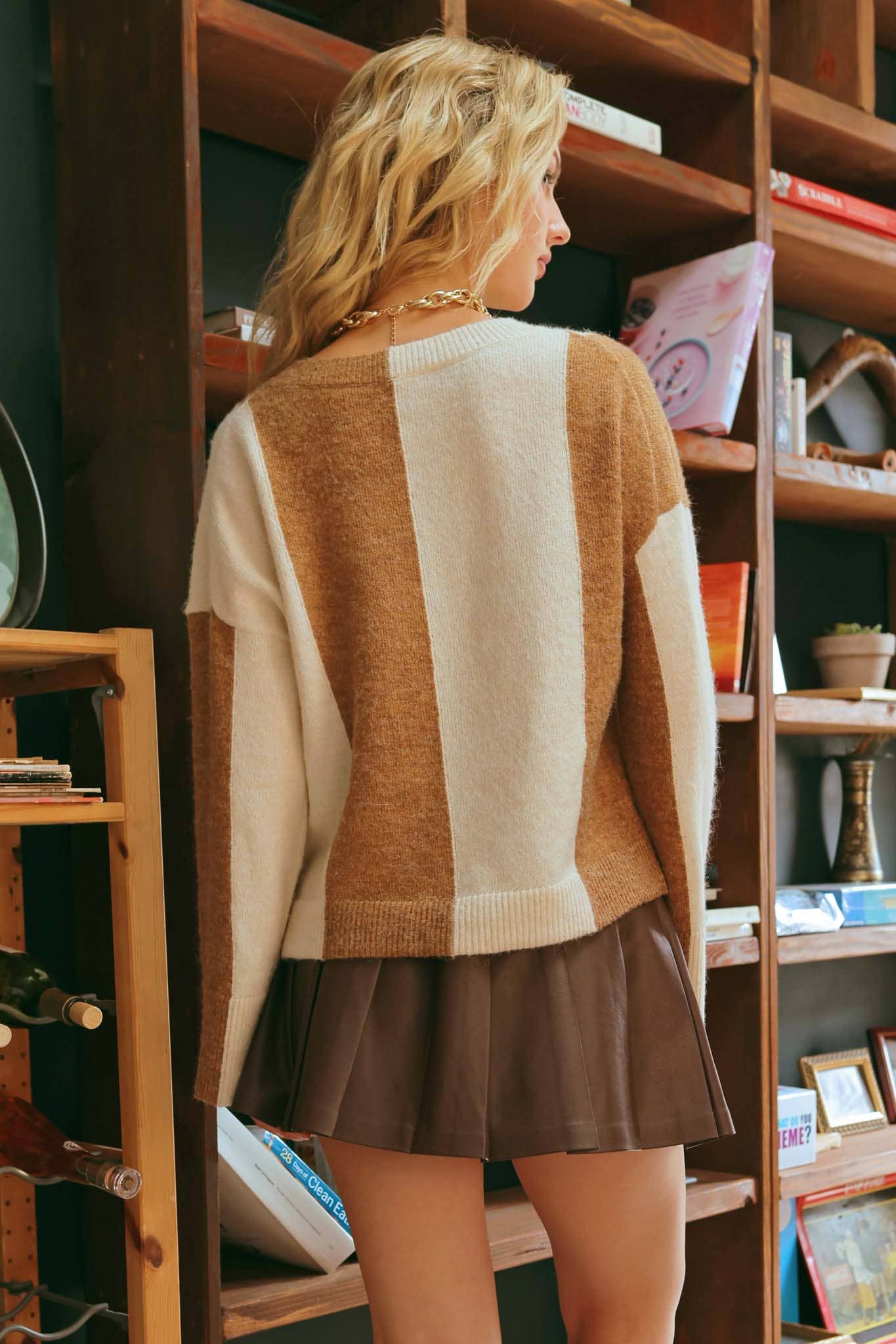 The Hazel Two Tone Sweater