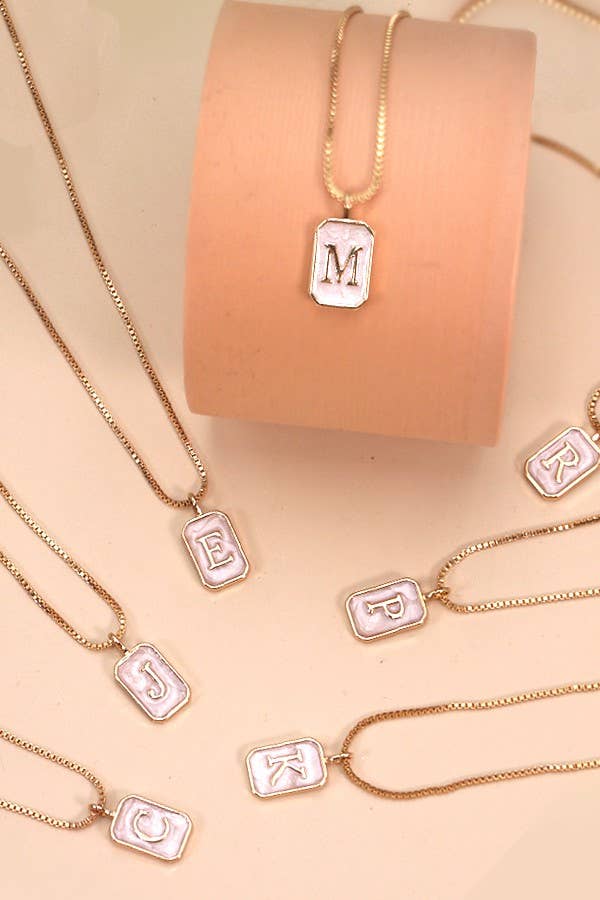 MONOGRAM NECKLACE: I